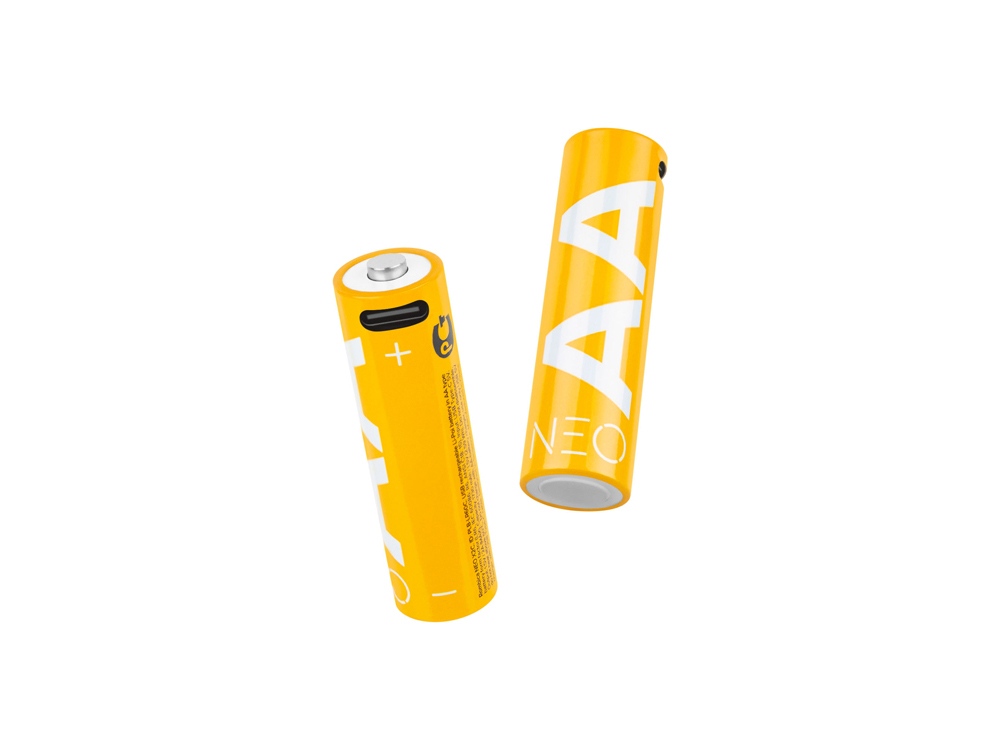 Аккумуляторные батарейки NEO X2C, АА (желтый)