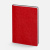 Ежедневник Nebraska Flex, недатированный, красный с серебристым